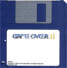 Artwork on the Disc for Game Over 2 on the Atari ST.