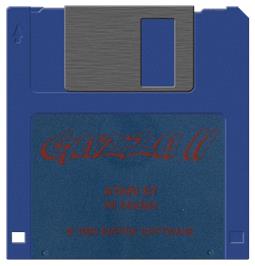 Artwork on the Disc for Gazza 2 on the Atari ST.