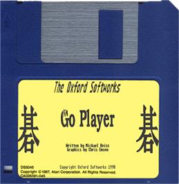 Artwork on the Disc for Go Player on the Atari ST.
