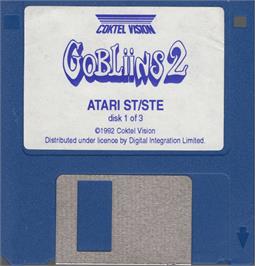 Artwork on the Disc for Gobliins 2 - The Prince Buffoon on the Atari ST.