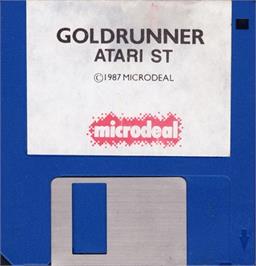 Artwork on the Disc for Goldrunner on the Atari ST.