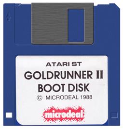 Artwork on the Disc for Goldrunner 2 on the Atari ST.