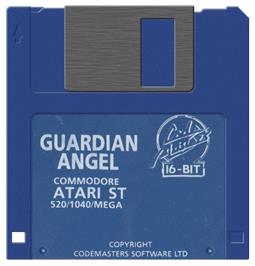 Artwork on the Disc for Guardian Angel on the Atari ST.
