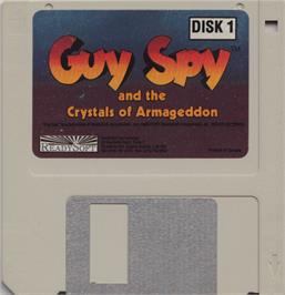 Artwork on the Disc for Guy Spy And The Crystals Of Armageddon on the Atari ST.
