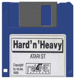 Artwork on the Disc for Hard 'n Heavy on the Atari ST.
