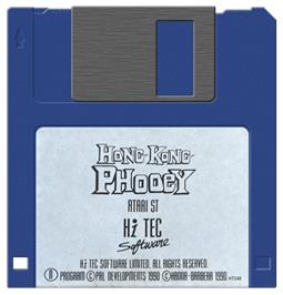 Artwork on the Disc for Hong Kong Phooey on the Atari ST.