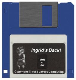 Artwork on the Disc for Ingrid's Back! on the Atari ST.