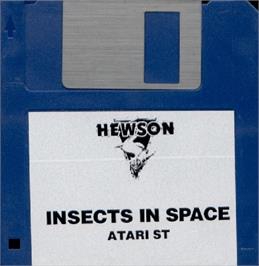 Artwork on the Disc for Insects In Space on the Atari ST.