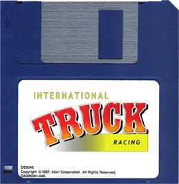 Artwork on the Disc for International Truck Racing on the Atari ST.