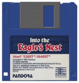 Artwork on the Disc for Into the Eagle's Nest on the Atari ST.