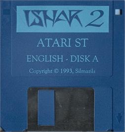 Artwork on the Disc for Ishar 2: Messengers of Doom on the Atari ST.