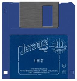 Artwork on the Disc for Jetsons - The Computer Game on the Atari ST.