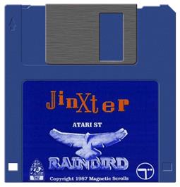 Artwork on the Disc for Jinxter on the Atari ST.