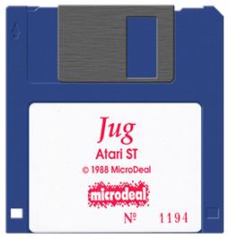 Artwork on the Disc for Jug on the Atari ST.