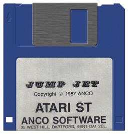 Artwork on the Disc for Jump Jet on the Atari ST.