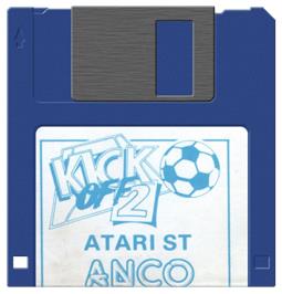 Artwork on the Disc for Kick Off 2 on the Atari ST.