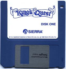 Artwork on the Disc for King's Quest - Quest For The Crown on the Atari ST.