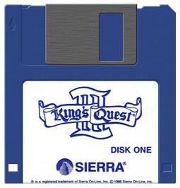 Artwork on the Disc for King's Quest 3 - To Heir Is Human on the Atari ST.