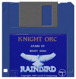 Artwork on the Disc for Knight Orc on the Atari ST.