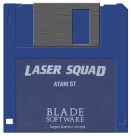 Artwork on the Disc for Laser Squad on the Atari ST.
