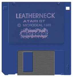 Artwork on the Disc for Leatherneck on the Atari ST.