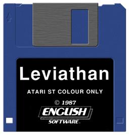 Artwork on the Disc for Leviathan on the Atari ST.