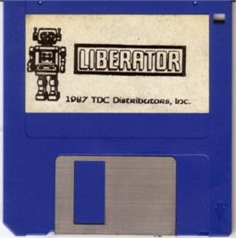 Artwork on the Disc for Liberator on the Atari ST.