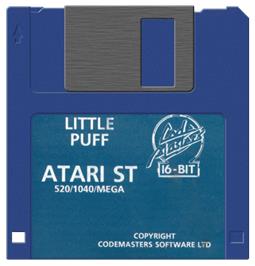 Artwork on the Disc for Little Puff in Dragonland on the Atari ST.
