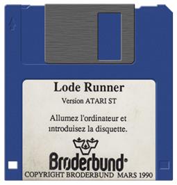 Artwork on the Disc for Lode Runner on the Atari ST.