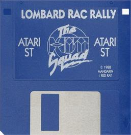 Artwork on the Disc for Lombard RAC Rally on the Atari ST.