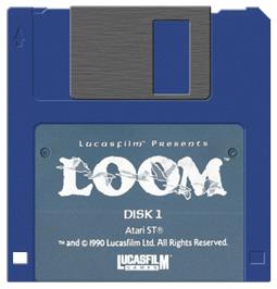 Artwork on the Disc for Loom on the Atari ST.
