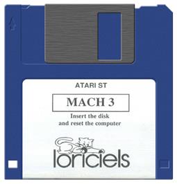 Artwork on the Disc for Mach 3 on the Atari ST.