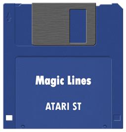 Artwork on the Disc for Magic Lines on the Atari ST.