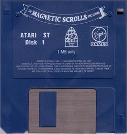 Artwork on the Disc for Magnetic Scrolls Collection on the Atari ST.
