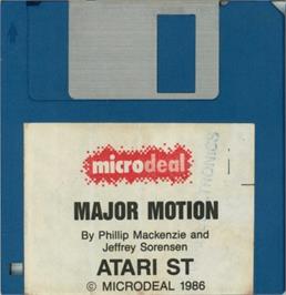 Artwork on the Disc for Major Motion on the Atari ST.