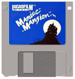 Artwork on the Disc for Maniac Mansion on the Atari ST.