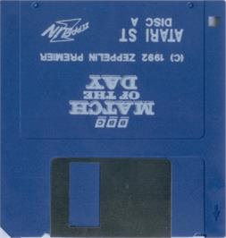 Artwork on the Disc for Match of the Day on the Atari ST.