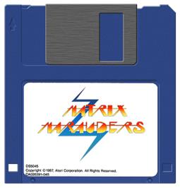 Artwork on the Disc for Matrix Marauders on the Atari ST.