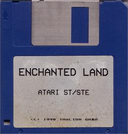 Artwork on the Disc for Merchant Colony on the Atari ST.