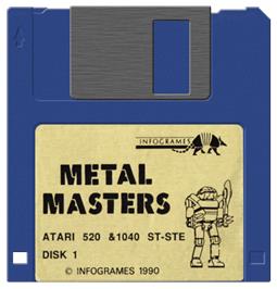 Artwork on the Disc for Metal Masters on the Atari ST.