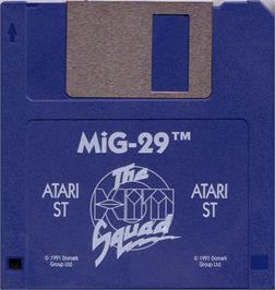 Artwork on the Disc for MiG-29 Fulcrum on the Atari ST.