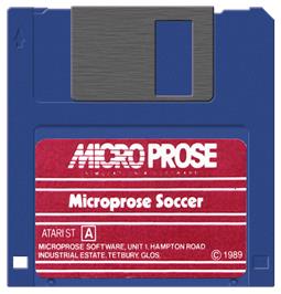Artwork on the Disc for Microprose Soccer on the Atari ST.