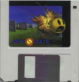 Artwork on the Disc for Midi-Maze on the Atari ST.