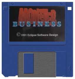 Artwork on the Disc for Monster Business on the Atari ST.