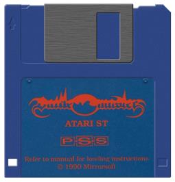 Artwork on the Disc for Mortville Manor on the Atari ST.
