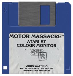 Artwork on the Disc for Motor Massacre on the Atari ST.