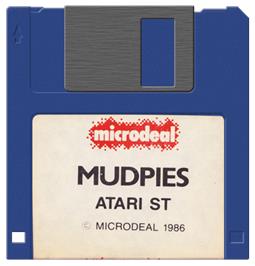 Artwork on the Disc for Mudpies on the Atari ST.