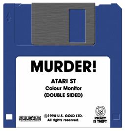 Artwork on the Disc for Murder! on the Atari ST.