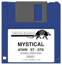 Artwork on the Disc for Mystical on the Atari ST.