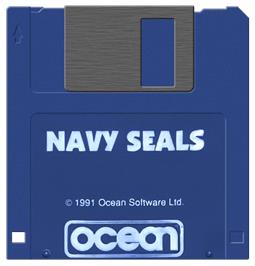 Artwork on the Disc for Navy Seals on the Atari ST.